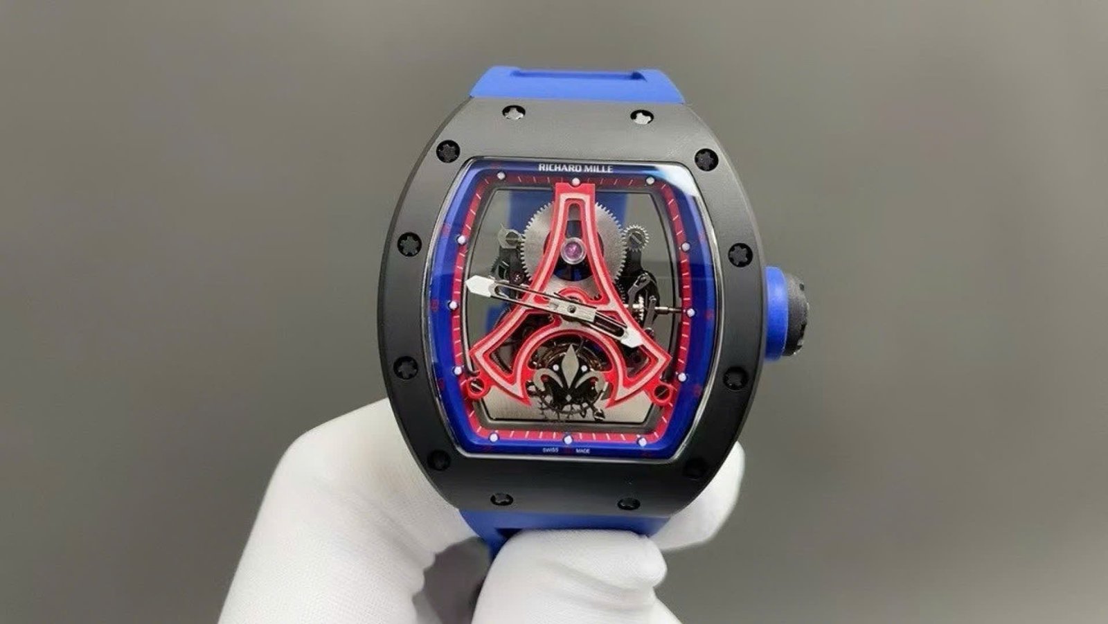 Richard Mille Watch RM52-03 Paris Saint-Germain Tourbillon Ceramic Black 40x48mm