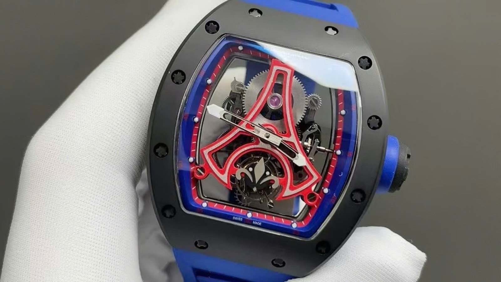 Richard Mille Watch RM52-03 Paris Saint-Germain Tourbillon Ceramic Black 40x48mm