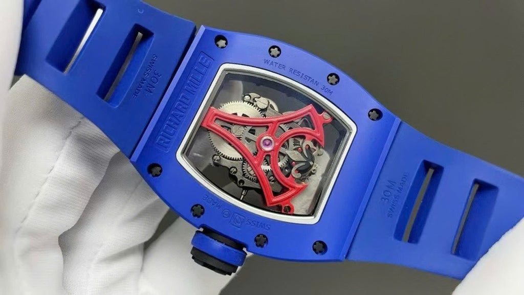 Richard Mille Watch RM52-03 Paris Saint-Germain Tourbillon Ceramic Blue 40x48mm