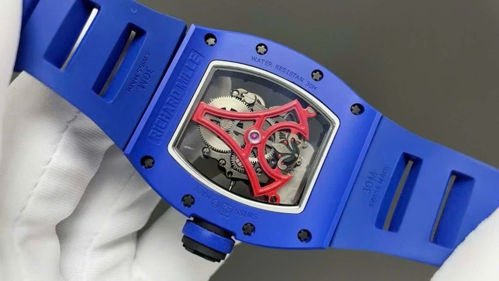 Richard Mille Watch RM52-03 Paris Saint-Germain Tourbillon Ceramic Blue 40x48mm
