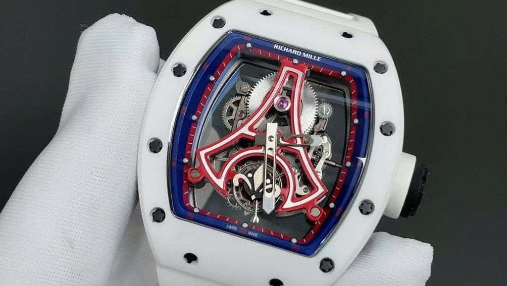 Richard Mille Watch RM52-03 Paris Saint-Germain Tourbillon White Ceramic 40x48mm