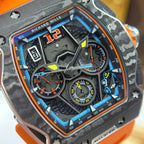 Richard Mille RM65-01 Orange Watch Rubber Strap 44,5×49,9mm