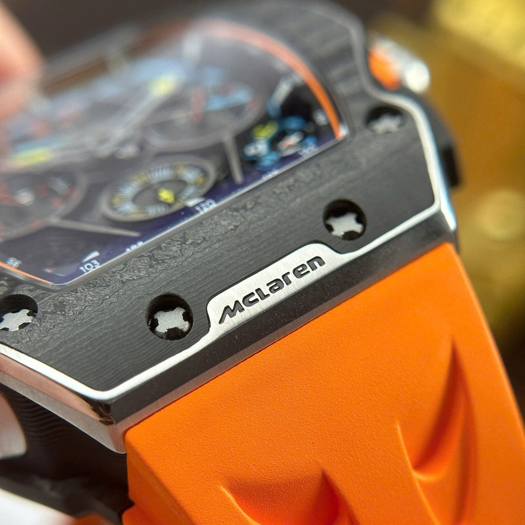 Richard Mille RM65-01 Orange Watch Rubber Strap 44,5×49,9mm