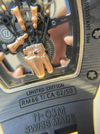 Richard Mille RM66 Tourbillon Carbon 18K Gold Wrapped  42.7mm