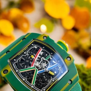 Richard Mille Watch RM055 Bubba Watson Grey Ceramic Rubber Strap 42.7×49.9mm