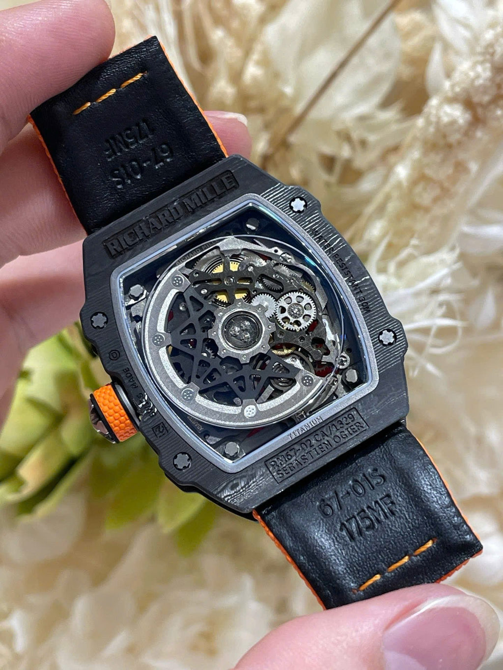 Richard Mille RM67-02 Sebastien Ogier Black Carbon Automatic Swiss Movement 37 Grams 38.7×47.52mm