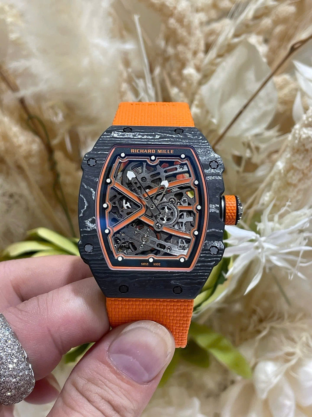 Richard Mille RM67-02 Sebastien Ogier Black Carbon Automatic Swiss Movement 37 Grams 38.7×47.52mm