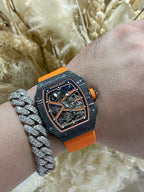 Richard Mille RM67-02 Sebastien Ogier Black Carbon Automatic Swiss Movement 37 Grams 38.7×47.52mm