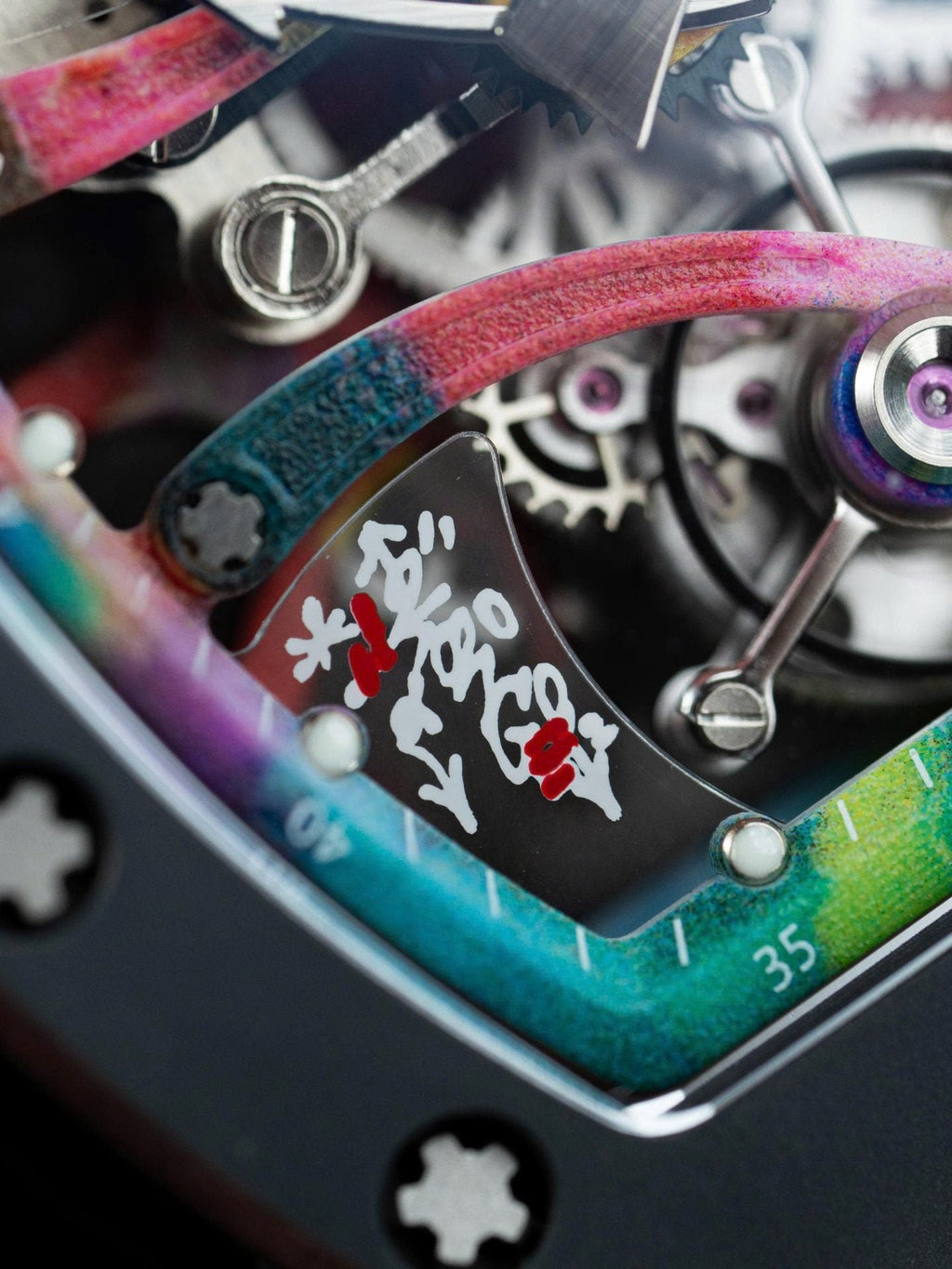 Richard Mille RM68-01 Cyril Kongo Watch Black Ceramic Rubber Strap 45mm