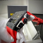 Richard Mille Watch RM70-01 Carbon Red Rubber Strap 45mm