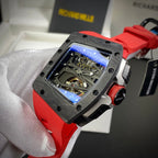 Richard Mille Watch RM70-01 Carbon Red Rubber Strap 45mm