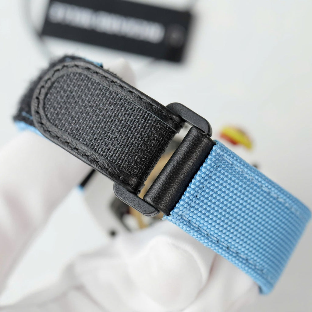 Richard Mille  Watch RM88 Smiley Fabic Nato Strap Blue 42mm