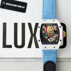 Richard Mille  Watch RM88 Smiley Fabic Nato Strap Blue 42mm