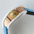 Richard Mille  Watch RM88 Smiley Fabic Nato Strap Blue 42mm