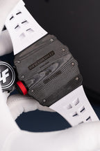 Richard Mille RM35-01 Rafael Nadal Carbon NTPT Watch White Rubber Strap 49,9x43mm