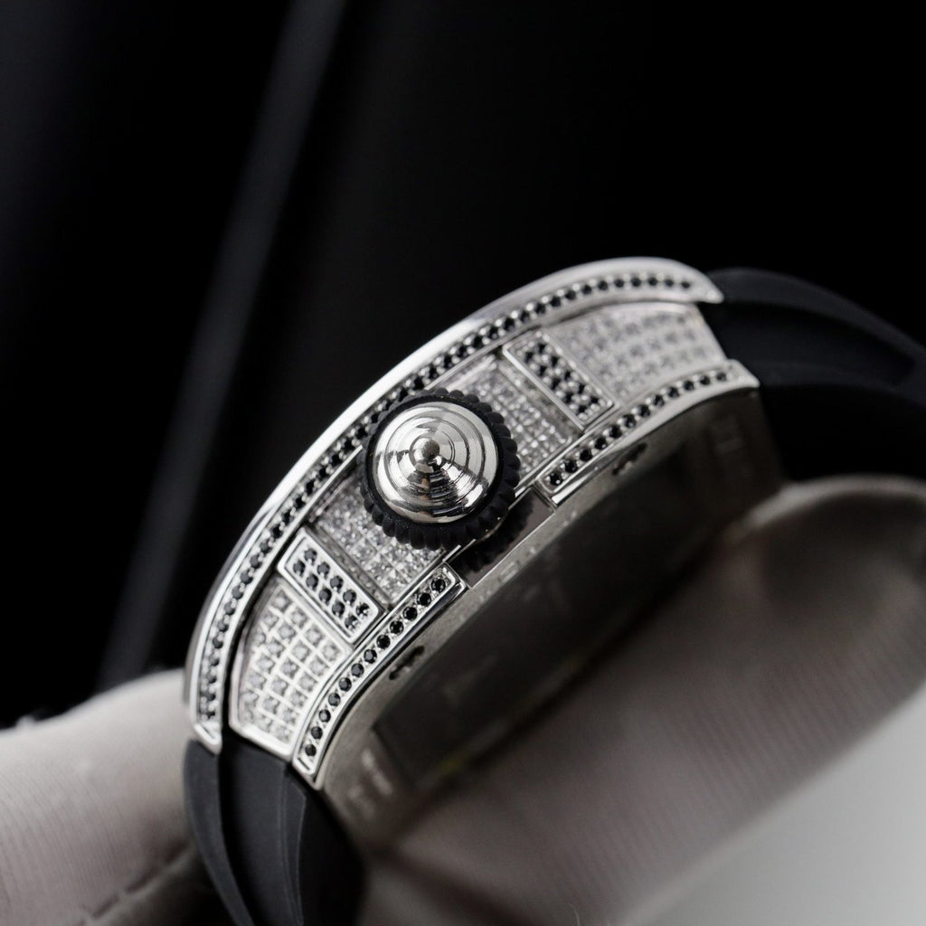 Richard Mille Watch RM51-02 Rhinestone Rubber Strap 40mm