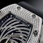 Richard Mille Watch RM51-02 Rhinestone Rubber Strap 40mm
