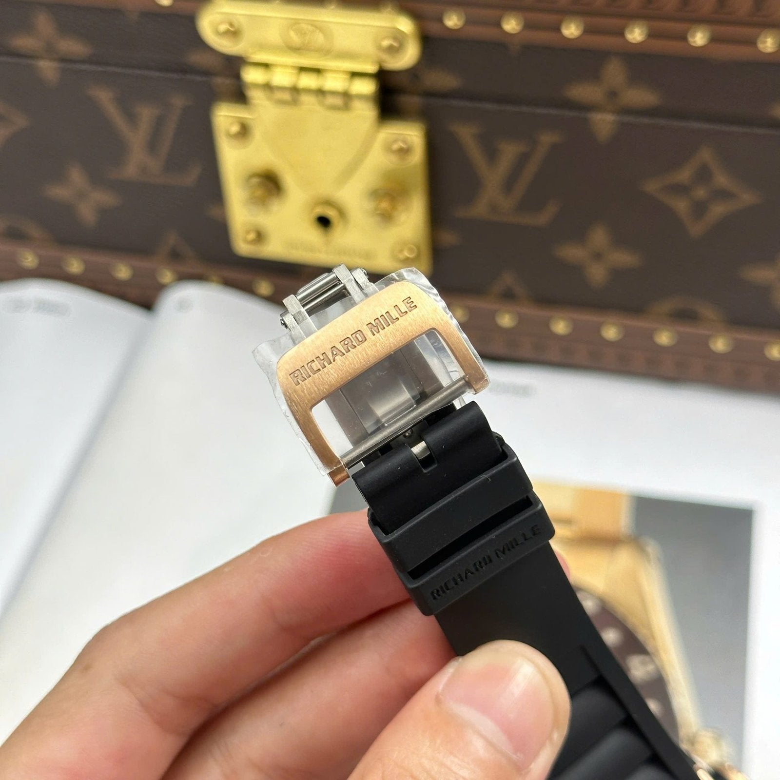 Richard Mille Watch RM035 Americas Toro Rose Gold 40x48mm