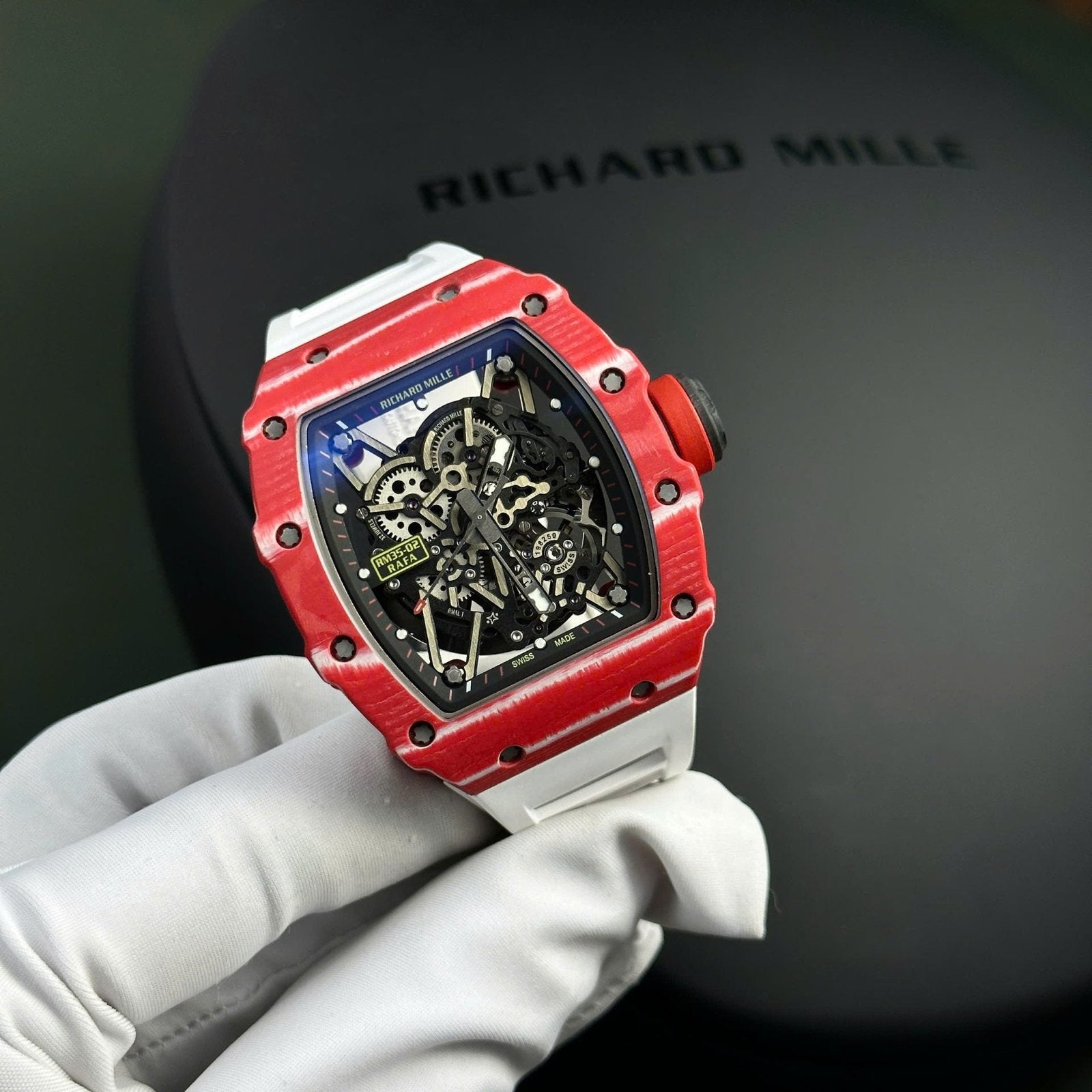 Richard Mille Watch RM35-02 Rafael Nadal Red Quartz 44mm