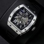 Richard Mille Watch RM010 Black Rubber Strap 40mm
