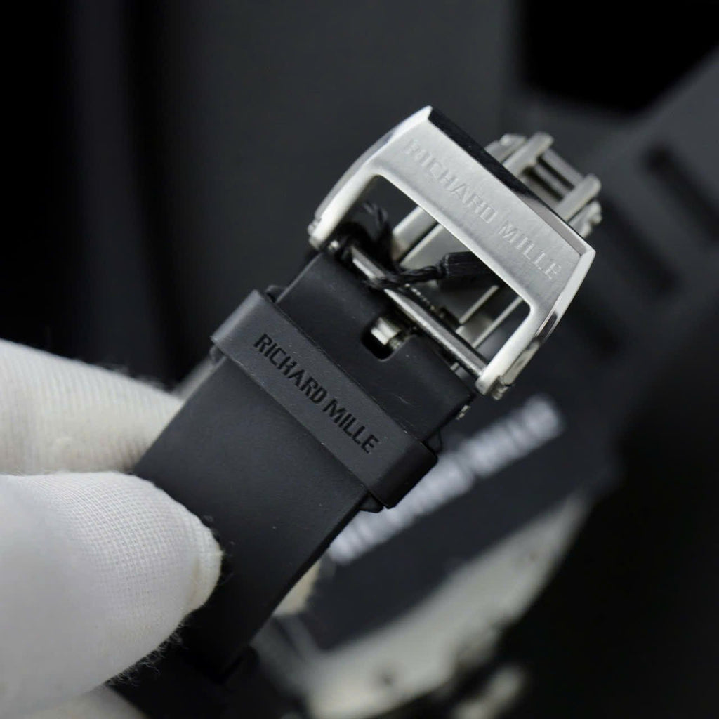Richard Mille Watch RM010 Black Rubber Strap 40mm