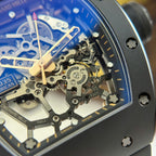 Richard Mille Watch RM035 Americas Toro Black Ceramic Rubber Strap 40x48mm