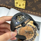 Richard Mille Watch RM035 Americas Toro Black Ceramic Rubber Strap 40x48mm