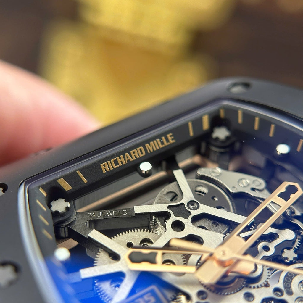 Richard Mille Watch RM035 Americas Toro Black Ceramic Rubber Strap 40x48mm