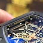 Richard Mille Watch RM035 Americas Toro Black Ceramic Rubber Strap 40x48mm