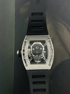 Richard Mille Watch RM052 Flyback Tourbillon Skull Rubber Strap 43mm