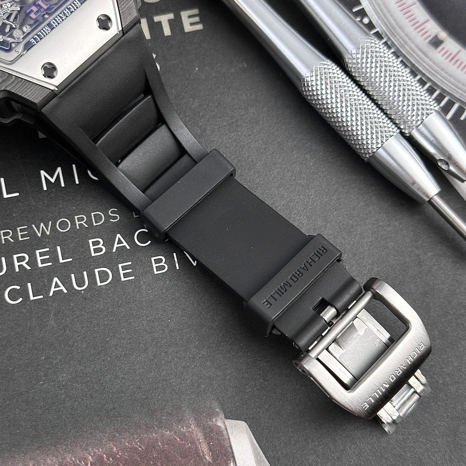 Richard Mille Watch RM21-02 Tourbillon Aerodyne Rubber Strap 43mm