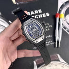 Richard Mille Watch RM055 Bubba Watson Grey Ceramic Rubber Strap 42.7×49.9mm
