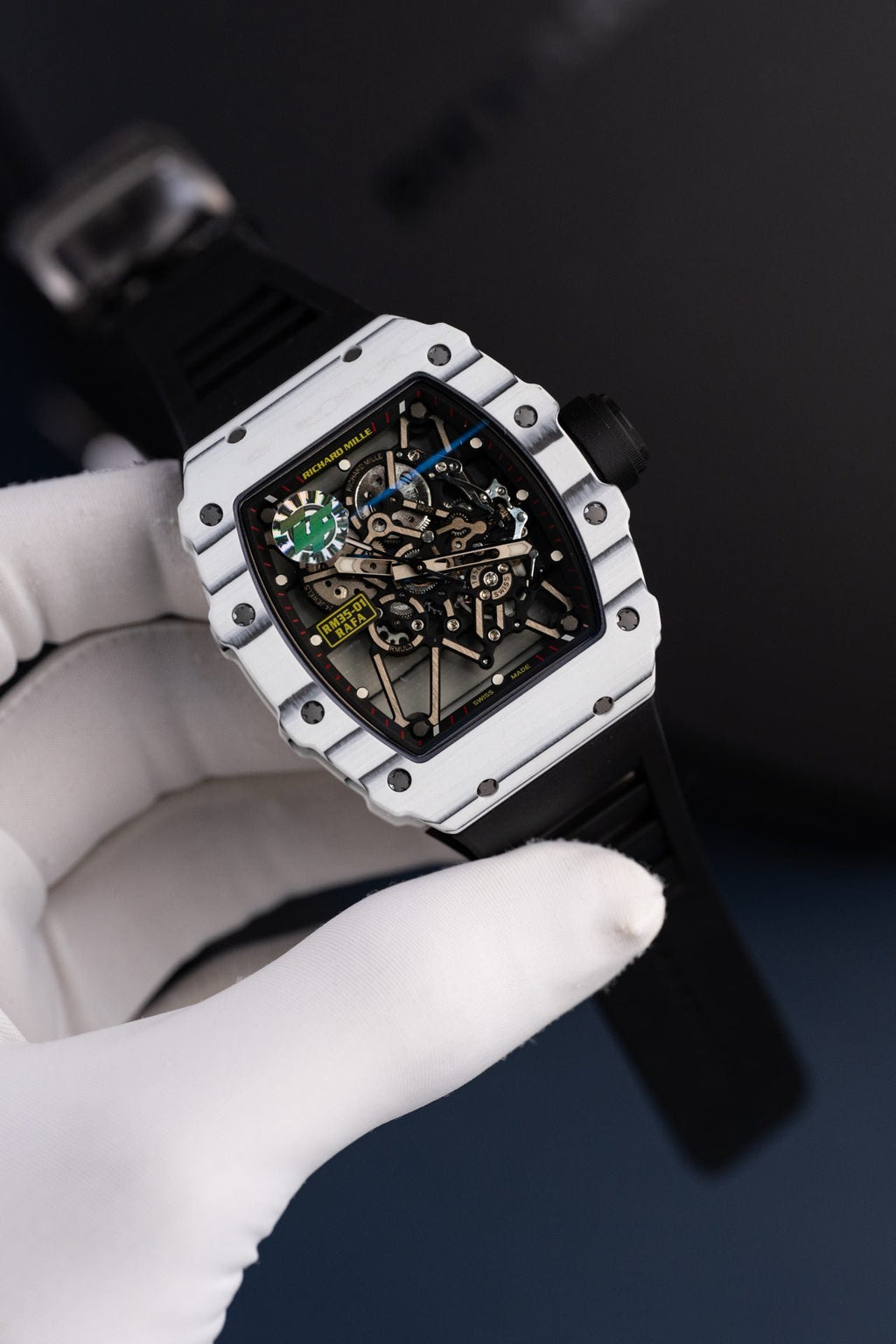Richard Mille Watch RM35-01 Rafael Nadal White Carbon NTPT 49,9x43mm