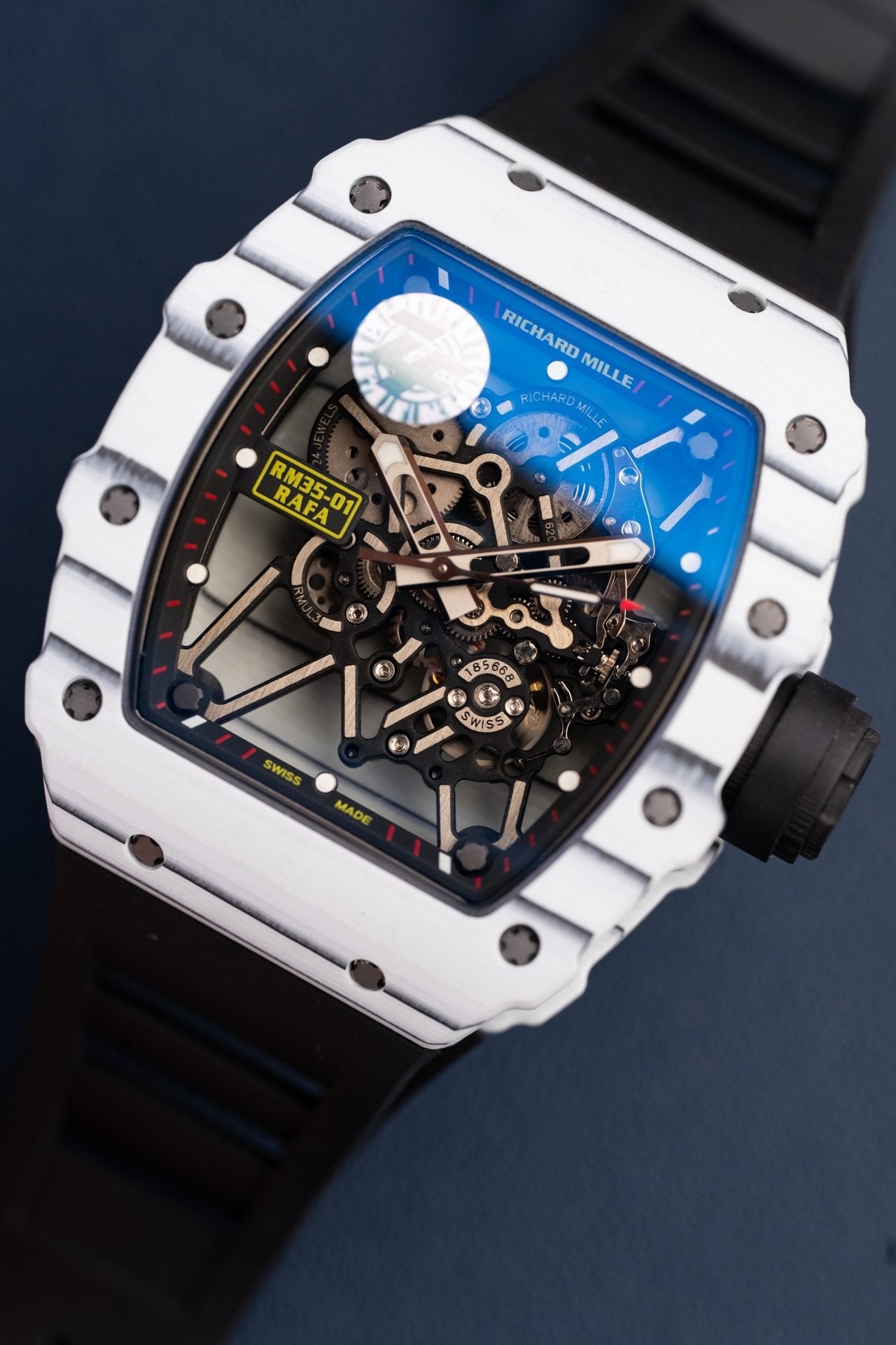 Richard Mille Watch RM35-01 Rafael Nadal White Carbon NTPT 49,9x43mm