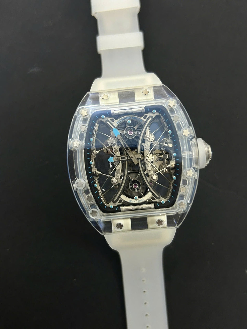 Richard Mille Watch RM53-02 Tourbillon Case Sapphire White 43mm