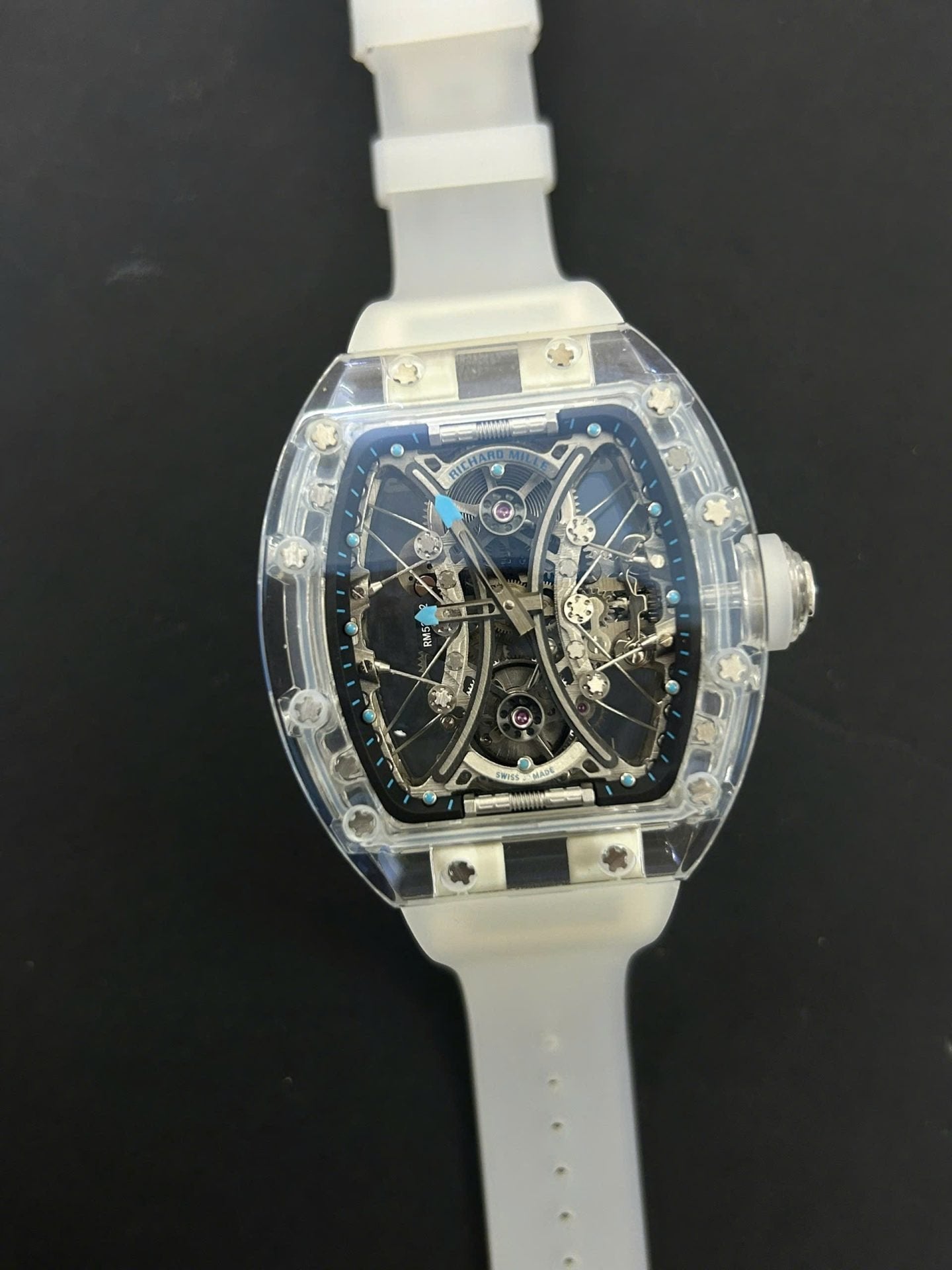 Richard Mille Watch RM53-02 Tourbillon Case Sapphire White 43mm