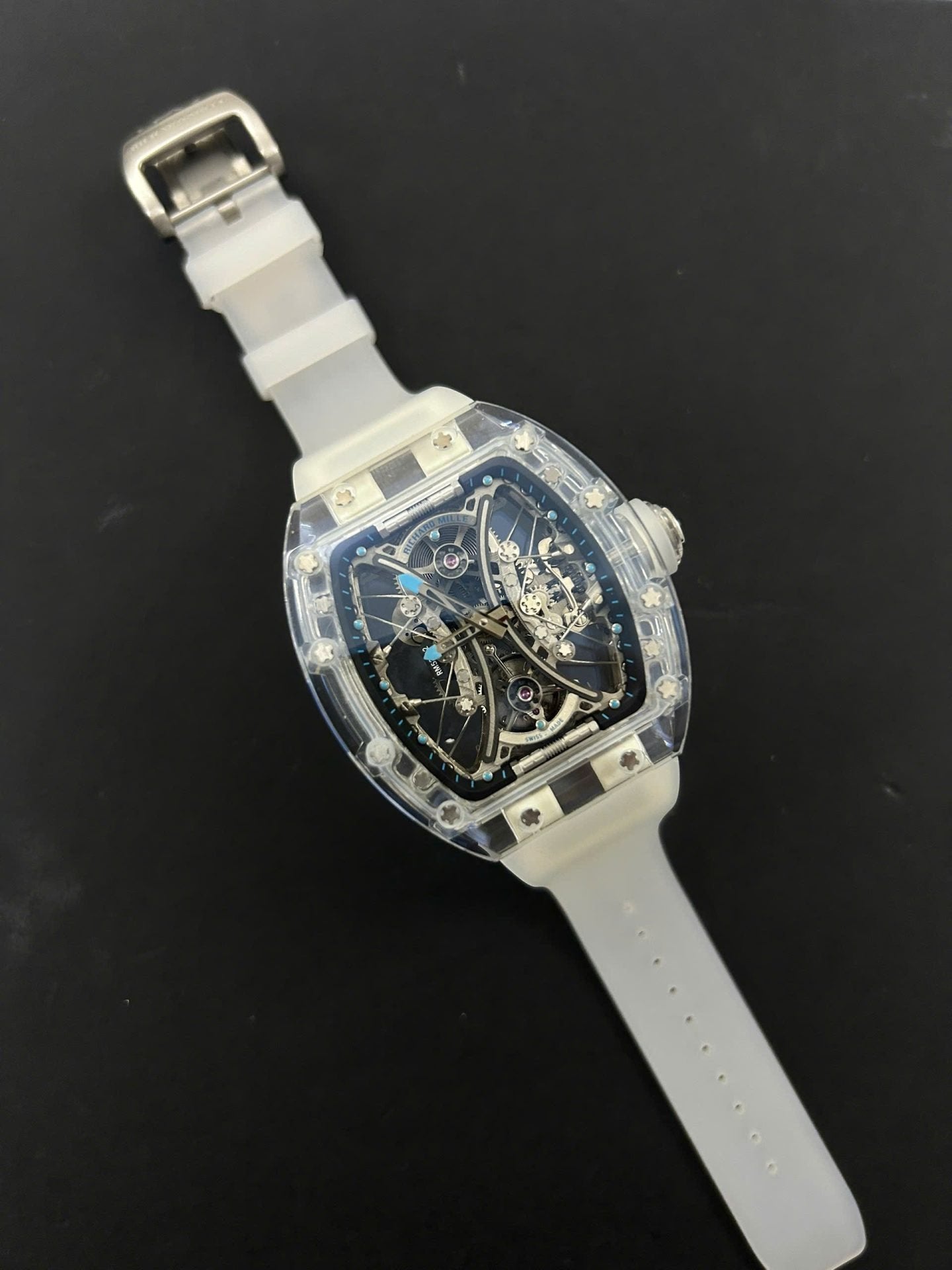 Richard Mille Watch RM53-02 Tourbillon Case Sapphire White 43mm