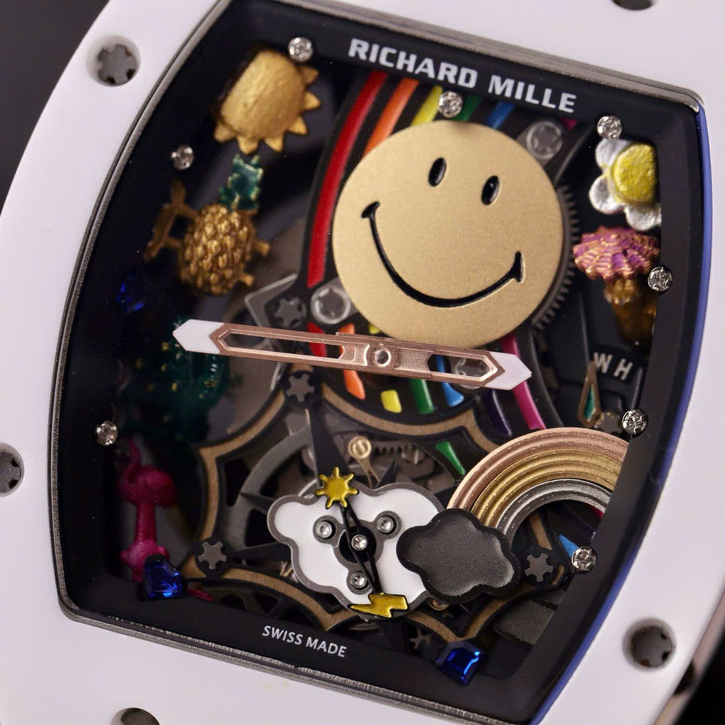 Richard Mille Watch RM88 Smiley Nato Fabic Strap 42mm