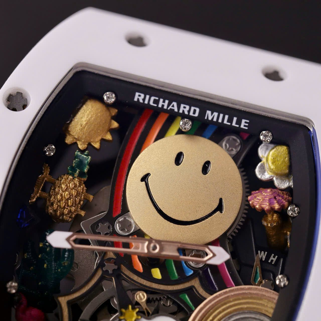 Richard Mille Watch RM88 Smiley Nato Fabic Strap 42mm