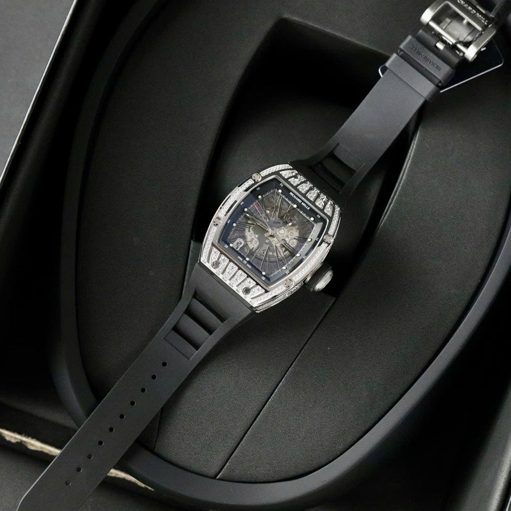 Richard Mille Watch RM010 Men Rubber Strap 40mm