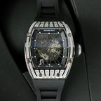 Richard Mille Watch RM010 Men Rubber Strap 40mm