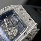Richard Mille Watch RM010 Men Rubber Strap 40mm