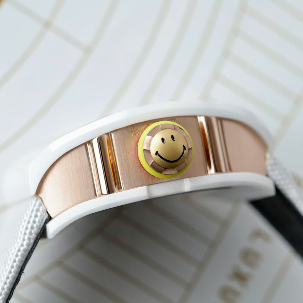Richard Mille Watch RM88 Smiley White Ceramic 42mm
