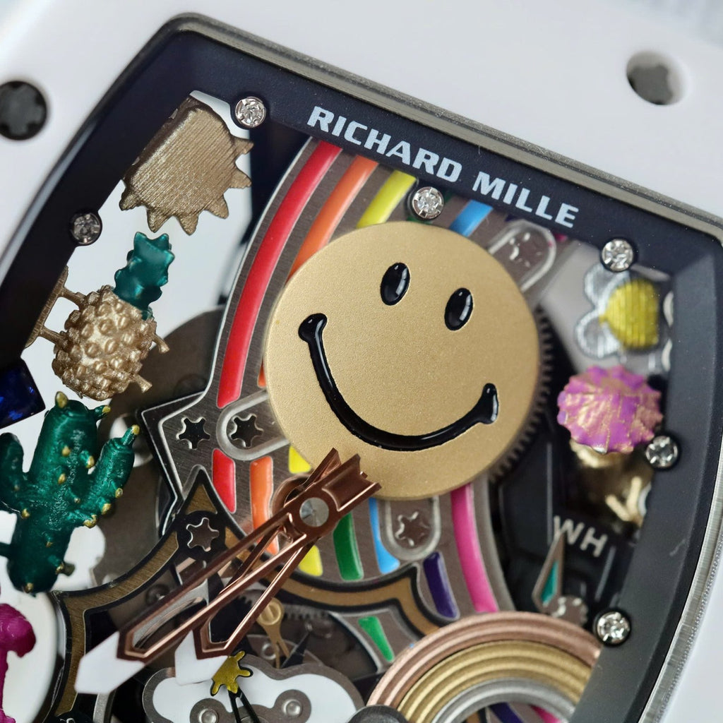 Richard Mille Watch RM88 Smiley White Ceramic 42mm