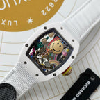 Richard Mille Watch RM88 Smiley White Ceramic 42mm