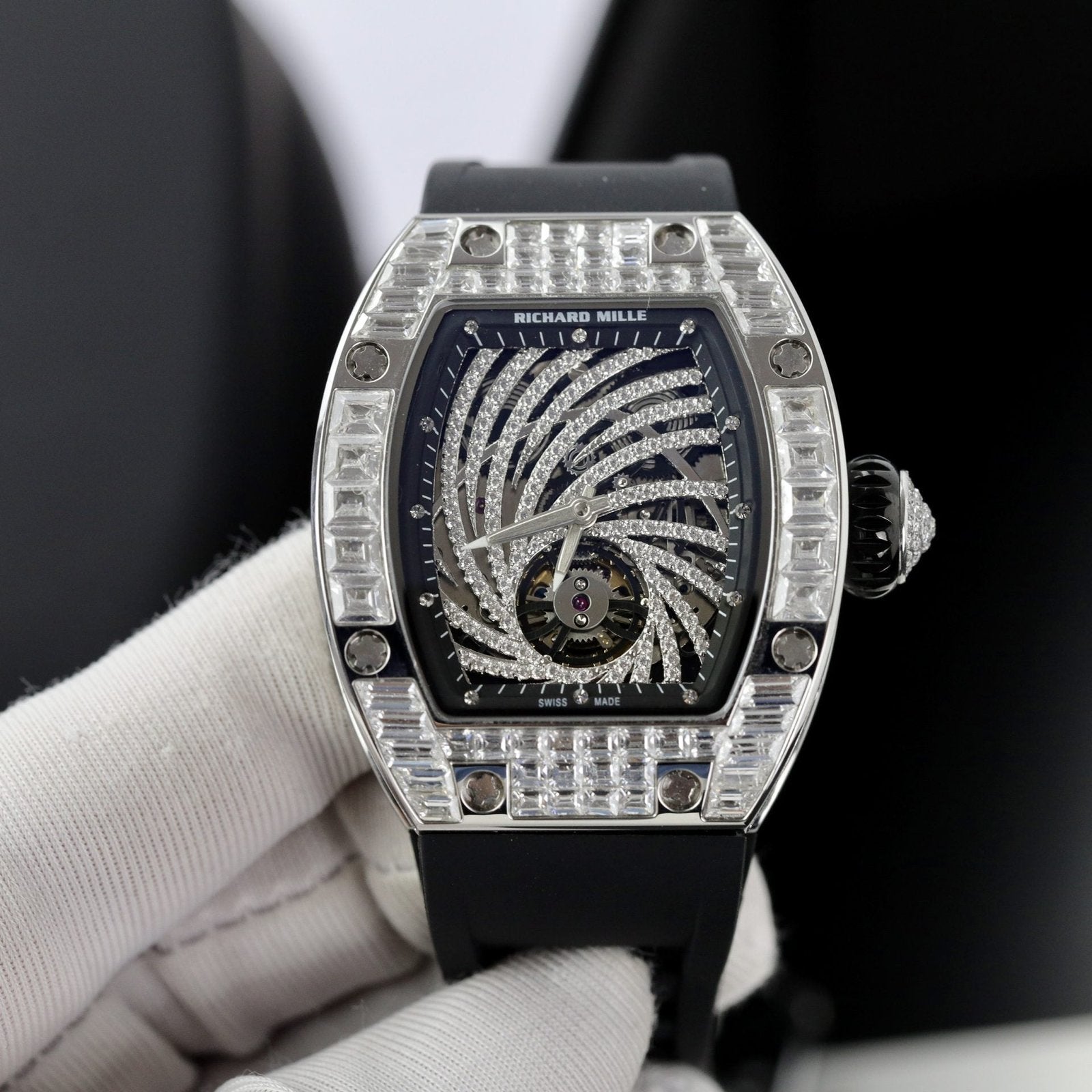Richard Mille RM51  Watch With Full Diamond 40mm