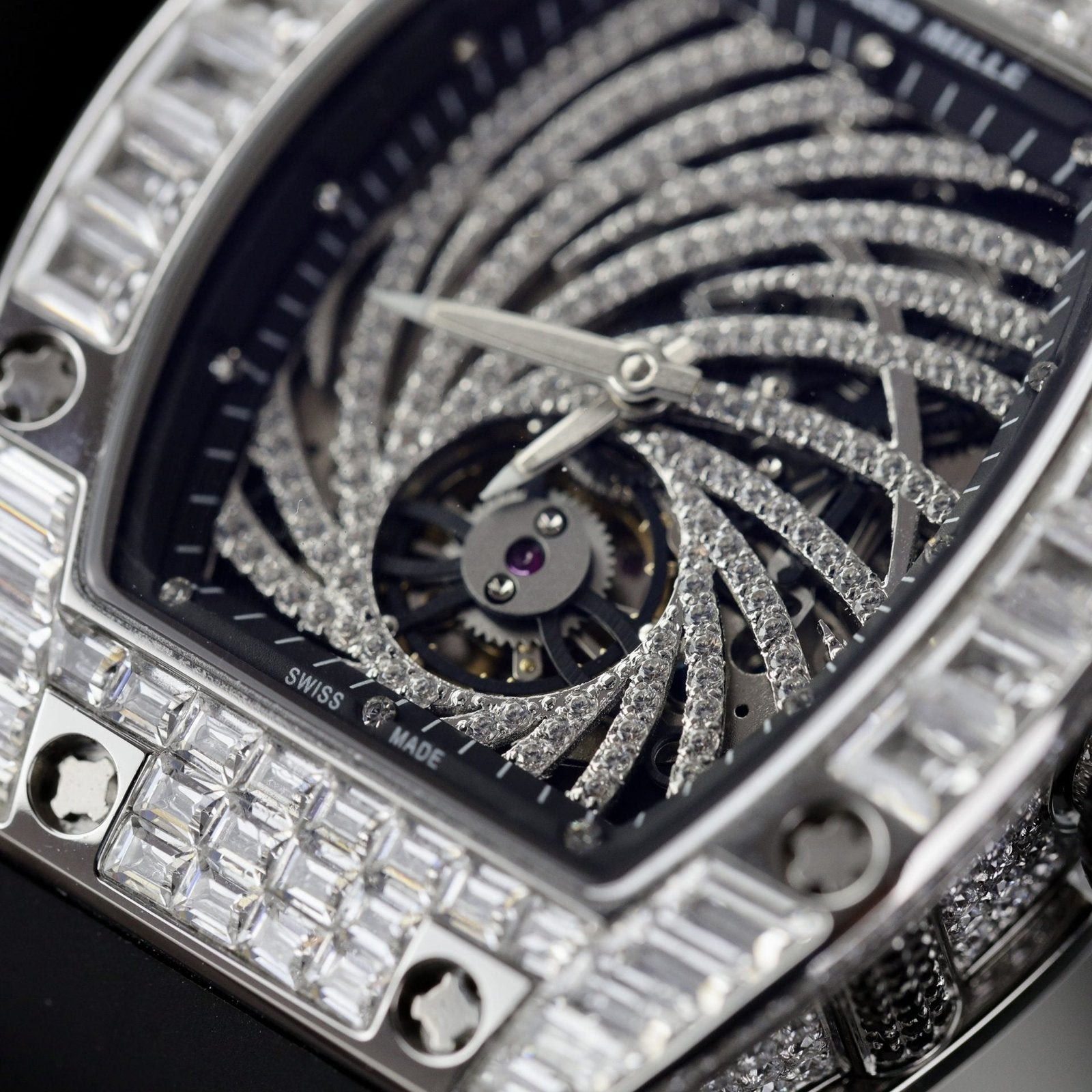 Richard Mille RM51  Watch With Full Diamond 40mm