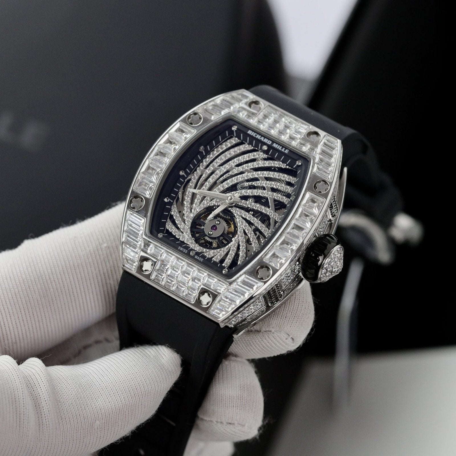 Richard Mille RM51  Watch With Full Diamond 40mm