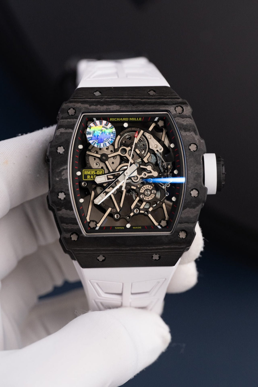 Richard Mille Rm35-02 White Watch Carbon Super Light 44mm