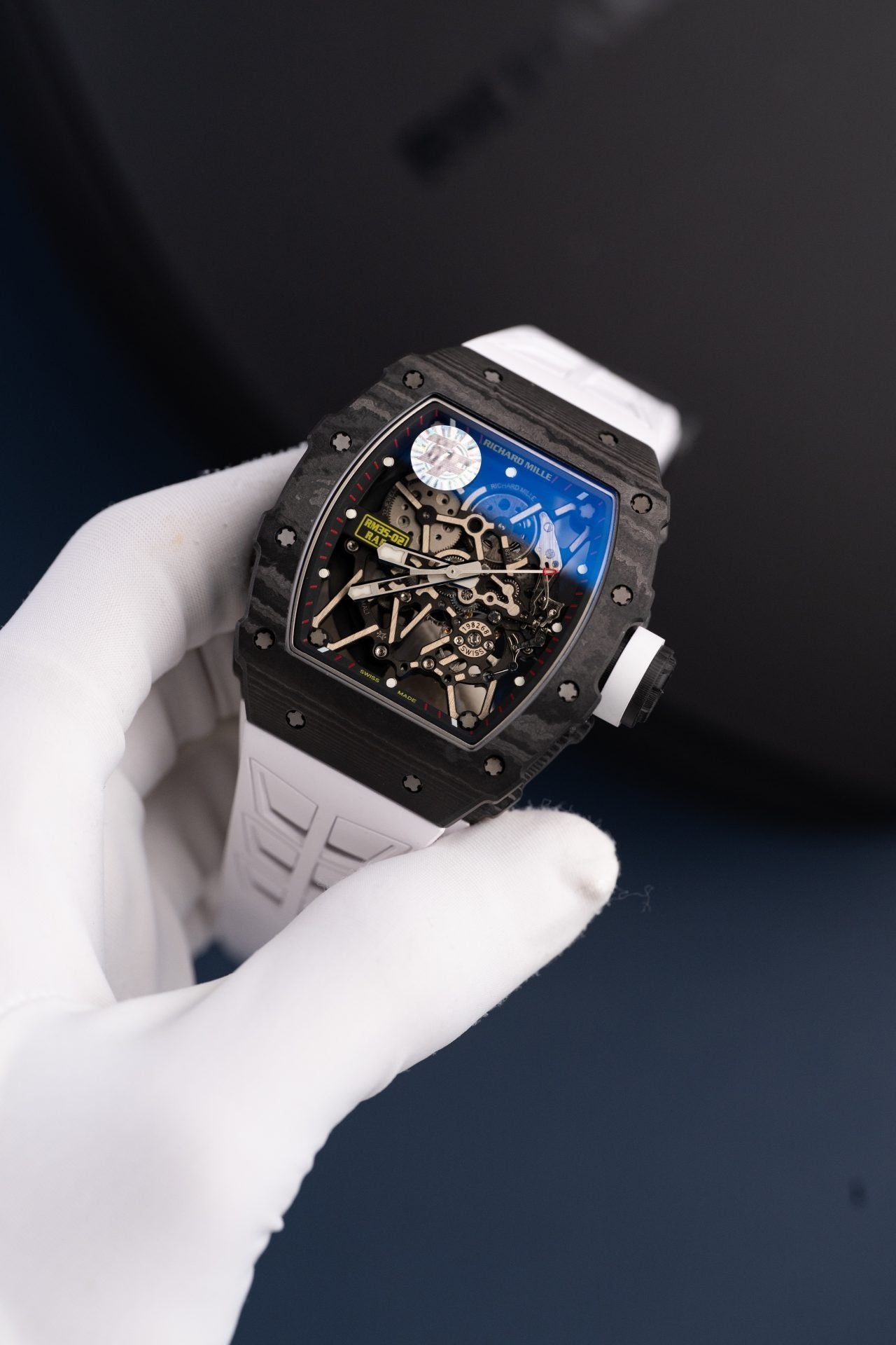Richard Mille Rm35-02 White Watch Carbon Super Light 44mm